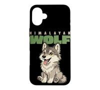 Carcasa para iPhone 16 Plus Dibujos Animados Lobo del Himalaya Raza Animal Amante Lindo Lobos