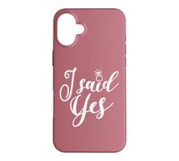 Carcasa para iPhone 16 Plus Dije Que sí, Despedida de Soltera Fiesta Nupcial Boda a Juego