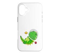 Carcasa para iPhone 16 Plus Dinosaurios Astronauta - Perdidos en el Espacio - Donde Estoy - Dinosaurio