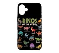 Carcasa para iPhone 16 Plus Dinosaurios Lindos Amantes de los Animales jurásicos del Mundo