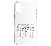 Carcasa para iPhone 16 Plus Dios Dice Que Eres único Especial Fuerte fe Cristiana