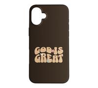 Carcasa para iPhone 16 Plus Dios Es Grande Iglesia Fe Biblia Mujeres Cristianas