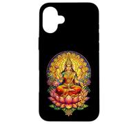 Carcasa para iPhone 16 Plus Diosa Lakshmi Vitral Mitología Hindú Hinduismo