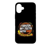 Carcasa para iPhone 16 Plus Dirt Bike Motocross I Brush My Teeth with Dirt