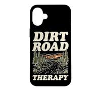 Carcasa para iPhone 16 Plus Dirt Road Therapy Bosque Al Aire Libre Senderismo Rutas Camping