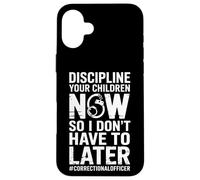 Carcasa para iPhone 16 Plus Disciplina Divertida Que Sus Hijos Dicen Oficial correccional