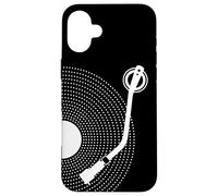 Carcasa para iPhone 16 Plus Disco de Vinilo Divertido, Vinilo Retro diseño, Platino DJ, Pop