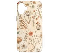 Carcasa para iPhone 16 Plus Diseño botánico de Prado de jardín de Flores Silvestres Vintage