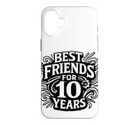 Carcasa para iPhone 16 Plus Diseño con Texto en alemán Beste Freunde Seit 10 Jahren Freundschaft