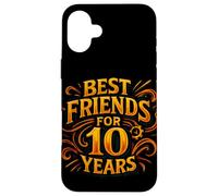 Carcasa para iPhone 16 Plus Diseño con Texto en alemán Beste Freunde Seit 10 Jahren Freundschaft