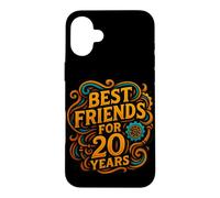 Carcasa para iPhone 16 Plus Diseño con Texto en alemán Beste Freunde Seit 20 Jahren Freundschaft