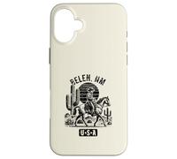 Carcasa para iPhone 16 Plus Diseño de Caballo Vaquero de Belen, Nuevo México, EE. UU., Estilo Vintage