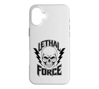 Carcasa para iPhone 16 Plus Diseño de Calavera de Fuerza letal - Bold Lightning Bolt Gothic