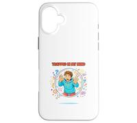 Carcasa para iPhone 16 Plus Diseño de Conciencia Atrapado en mi Mente Pensando Demasiado