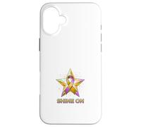 Carcasa para iPhone 16 Plus Diseño de Conciencia Inspirado en Shine On Star Ribbon