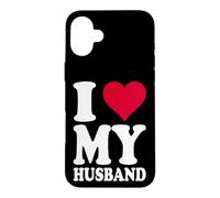 Carcasa para iPhone 16 Plus Diseño de corazón Rojo con Texto en alemán Ich Liebe Meinen Ehemann