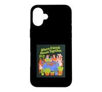 Carcasa para iPhone 16 Plus Diseño de Fiesta de jardín Donde los Amigos florecen Juntos