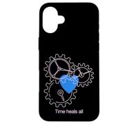 Carcasa para iPhone 16 Plus Diseño de neón Time Heals All Heart & Gear
