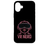 Carcasa para iPhone 16 Plus Diseño tecnológico futurista VR Nerd