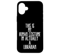 Carcasa para iPhone 16 Plus Disfraz de Bibliotecario para bibliotecaria Divertida y Linda bibliotecaria