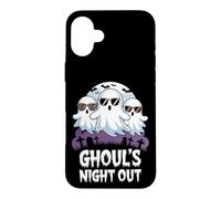 Carcasa para iPhone 16 Plus Disfraz de Fantasma Divertido de Halloween Ghoul's Night out Spooky