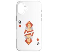 Carcasa para iPhone 16 Plus Disfraz de Grupo de Halloween de Queen of Diamonds