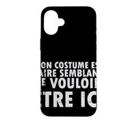 Carcasa para iPhone 16 Plus Disfraz de Halloween Mon EST Faire Semblant - Francés