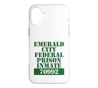 Carcasa para iPhone 16 Plus Disfraz de Prisionero de la Ciudad Esmeralda del Mago de Oz para Halloween