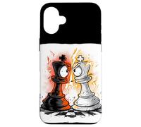 Carcasa para iPhone 16 Plus Disfraz de Rey de ajedrez Genial para los Amantes de Las Piezas y los peones
