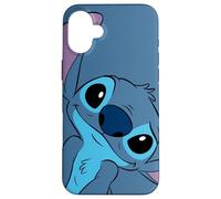 Carcasa para iPhone 16 Plus Disney Lilo and Stitch Cute Stitch Face Gris pizarra