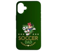 Carcasa para iPhone 16 Plus Disney Soccer Dad Sports Minnie Mouse Father's Day Gift
