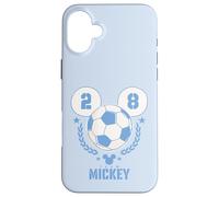 Carcasa para iPhone 16 Plus Disney Team Mickey Soccer Ball Icon #28 Sports Championship
