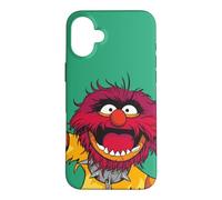 Carcasa para iPhone 16 Plus Disney The Muppets Animal Electric Mayhem Big Face Green