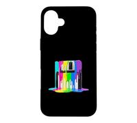 Carcasa para iPhone 16 Plus Disquete Retro de Pintura goteando