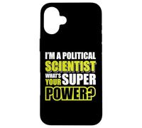 Carcasa para iPhone 16 Plus Divertida Camisa de Ciencia política de Ciencias políticas