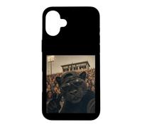 Carcasa para iPhone 16 Plus Divertida Mascota de Panther Student para Selfies Vintage para el Día del Juego