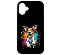 Carcasa para iPhone 16 Plus Divertido Arte de Jack Russell Dog Splash Lovers