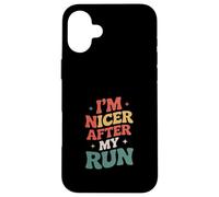 Carcasa para iPhone 16 Plus Divertido Dicho Que Soy más Agradable después de mi Carrera sarcástico