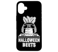 Carcasa para iPhone 16 Plus Divertido Disfraz de Disc Jockey para Halloween