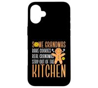 Carcasa para iPhone 16 Plus Divertido Pickleball Abuela Deportes Algunas Abuelas Hornear Galletas