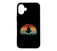 Carcasa para iPhone 16 Plus Divertidos Instructores de Yoga para meditación, diseño Retro