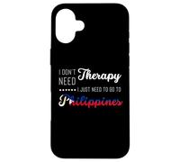 Carcasa para iPhone 16 Plus Divertidos Viajeros de Viaje de Vacaciones de Verano en Filipinas
