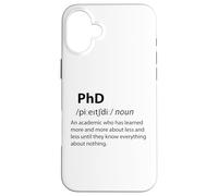 Carcasa para iPhone 16 Plus Doctorado Divertido Diccionario Definición Doctorado Estudiante Graduación
