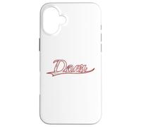 Carcasa para iPhone 16 Plus Doer Entrepreneur High Achiever Vintage Varsity Distressed