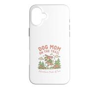 Carcasa para iPhone 16 Plus Dog Mom on The Trail Adventure Pack de 2 Senderismo Dog Mom