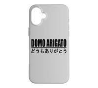 Carcasa para iPhone 16 Plus Domo ARIGATO Frase JAPONÉS Muchas Gracias
