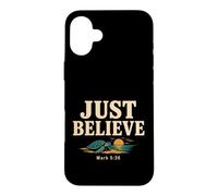 Carcasa para iPhone 16 Plus Don't Be Afraid Just Believe Mark 5:36 Sea Turtle Faith