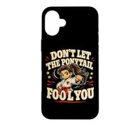 Carcasa para iPhone 16 Plus Don't Let The Ponytail Fool You Karate Girls Cinturón Negro