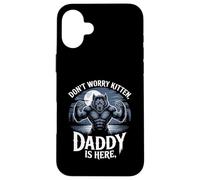 Carcasa para iPhone 16 Plus Don't Worry Kitten Daddy is Here: Werewolf Protector Fantasy