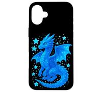 Carcasa para iPhone 16 Plus Dragon Azul Mistico Ilustracion Fantasia Celestial Adorable